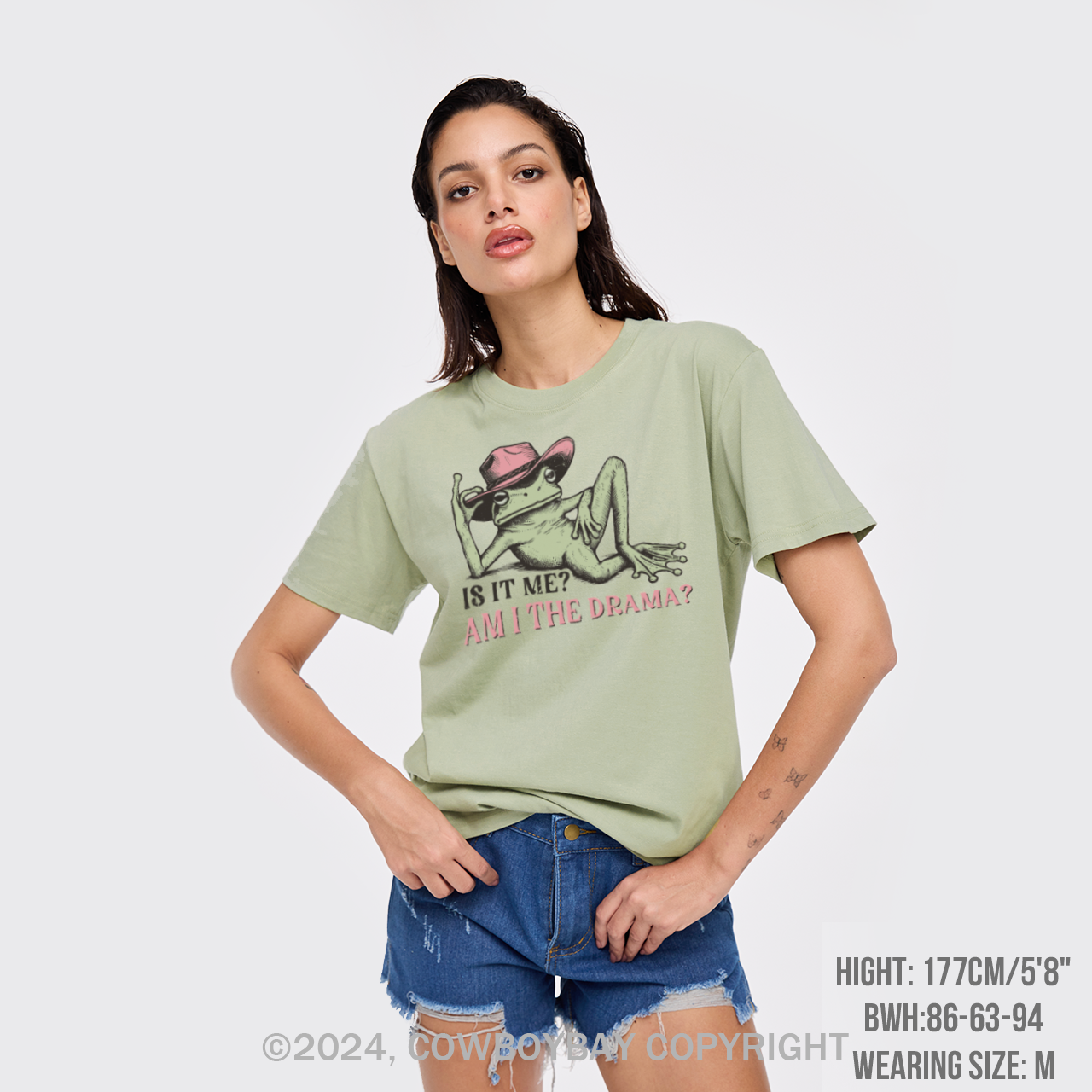 Funny Frog "Am I The Drama?" T-Shirts