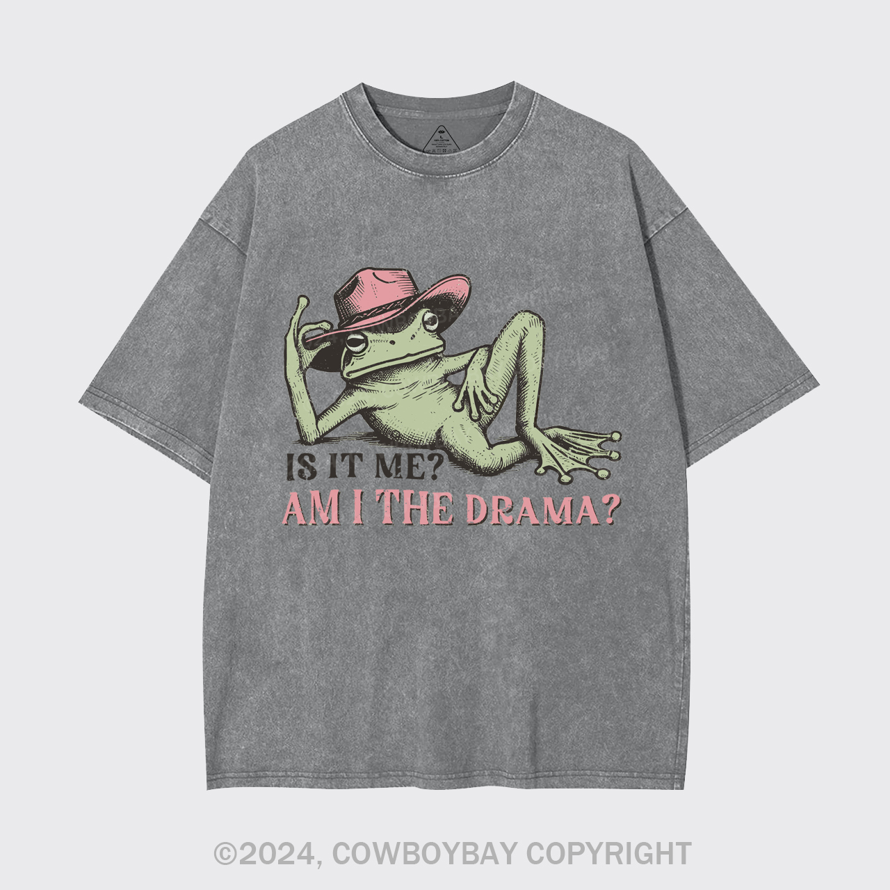Funny Frog "Am I The Drama?" Garment-dye Tees