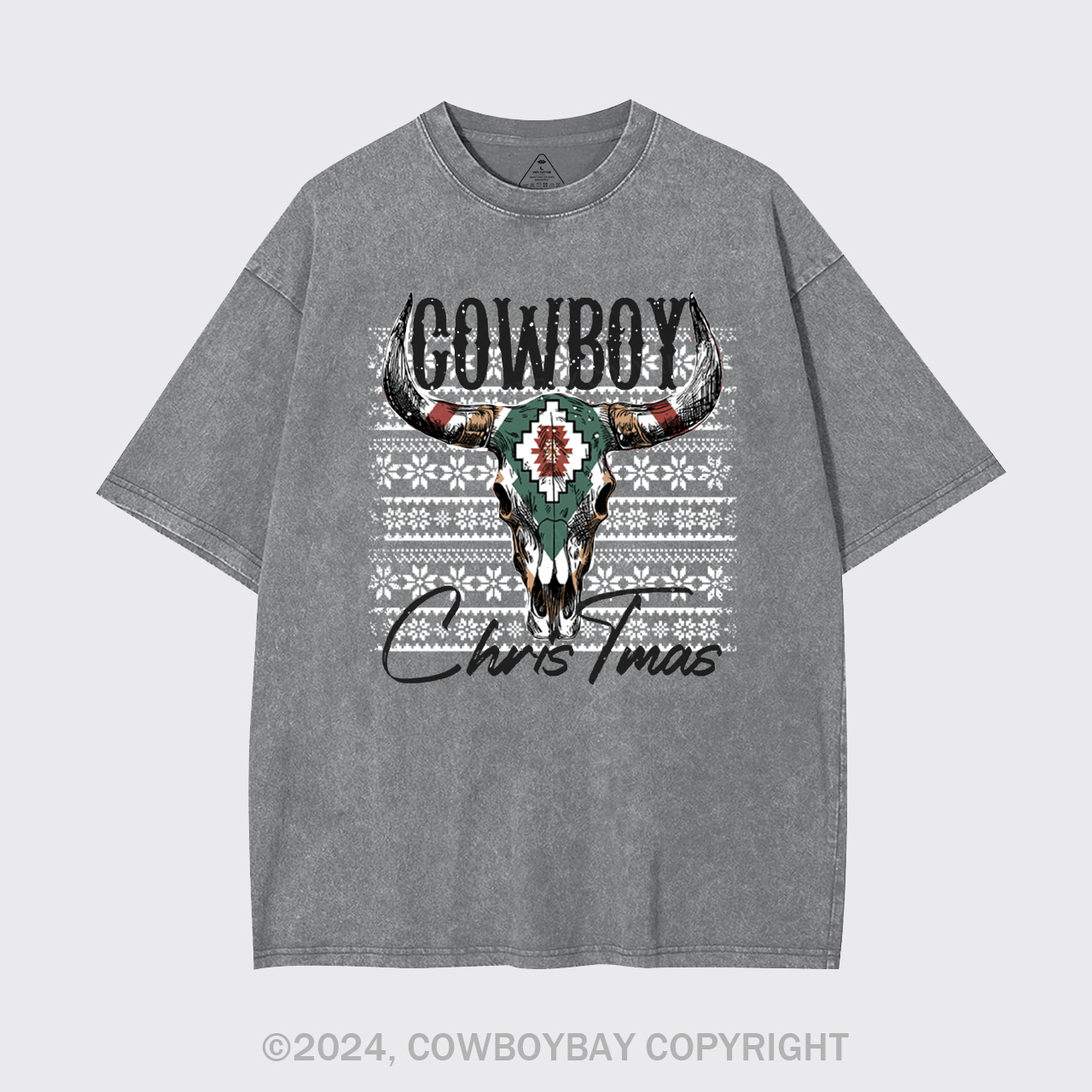 Cowboy Christmas Garment-dye Tees