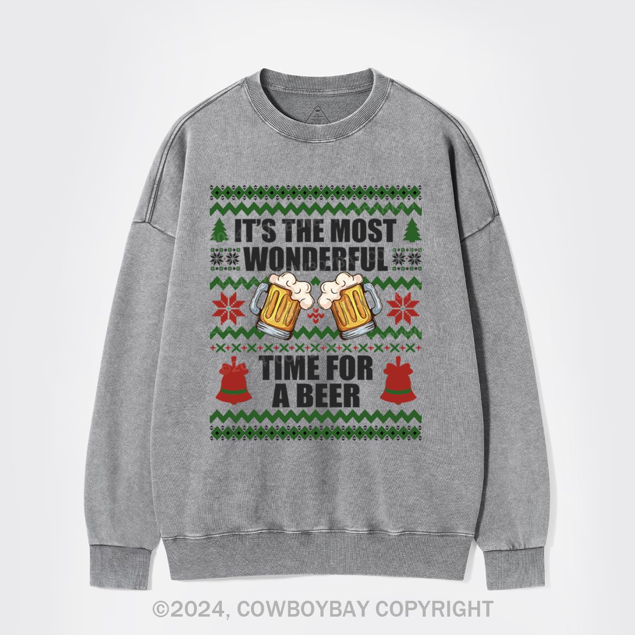 It's The Most Wonderful Time For A Beer Washed Sweatshirts