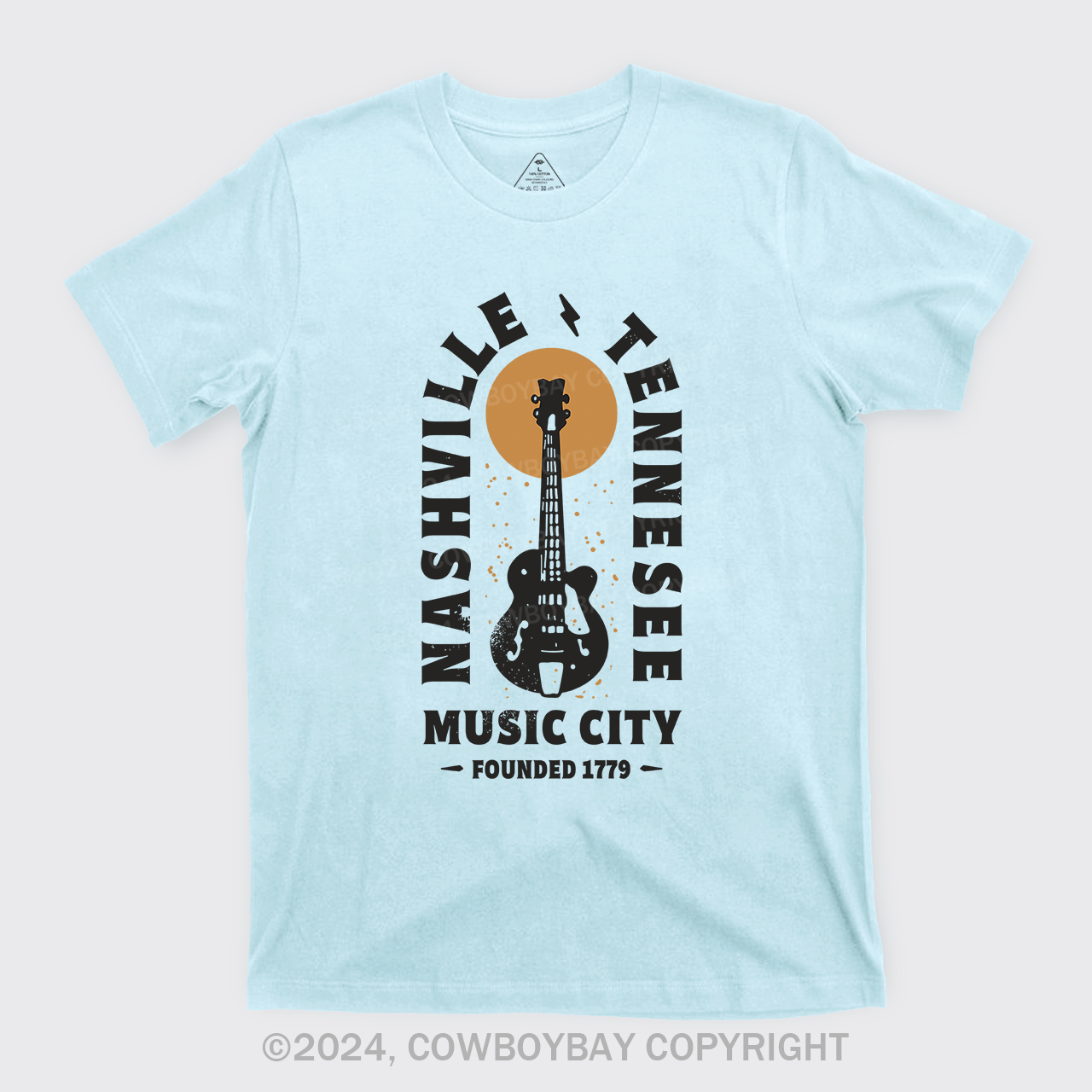 Nashville Tennessee Music City Guitar T-Shirts