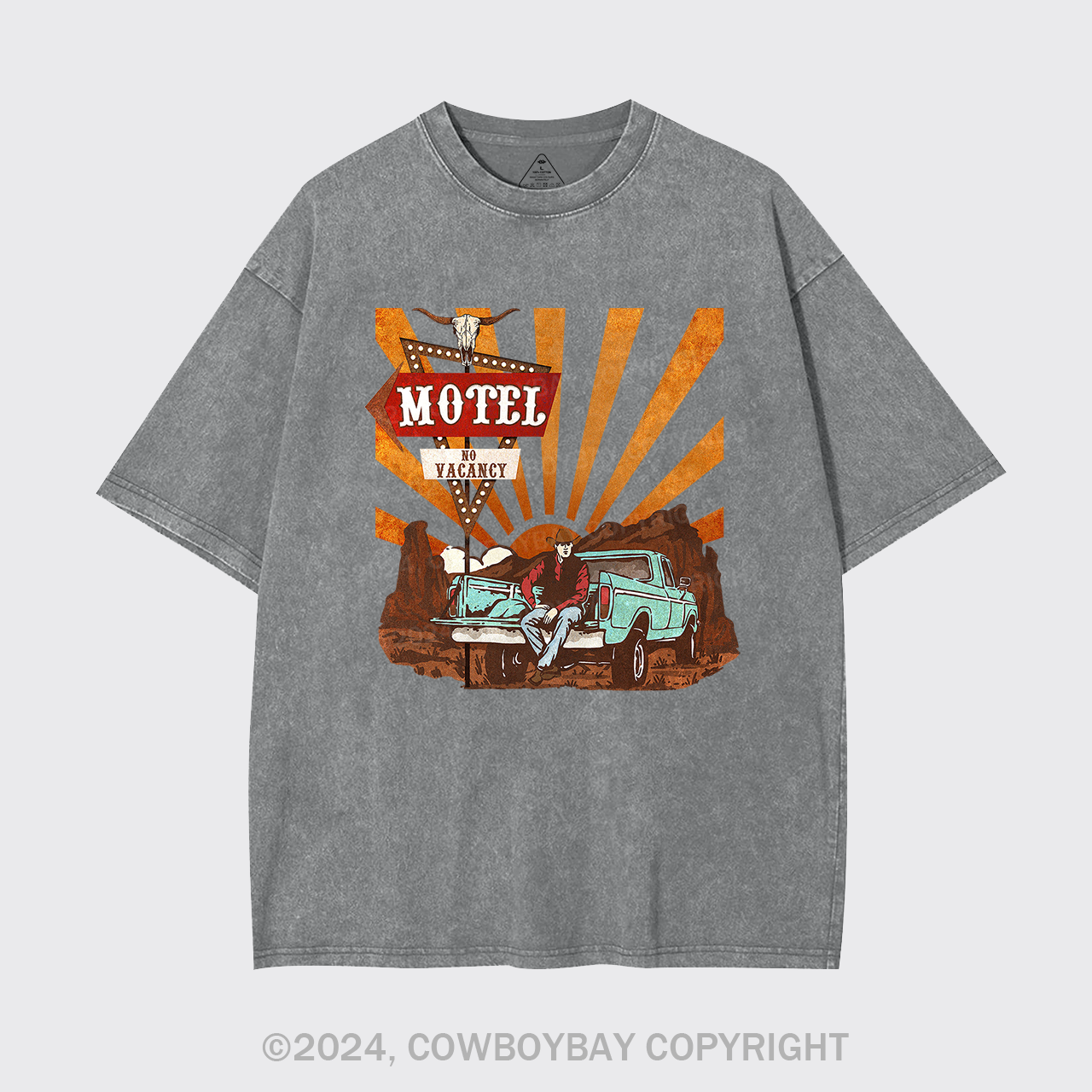 Cowboy Motel Desert Truck Garment-dye Tees