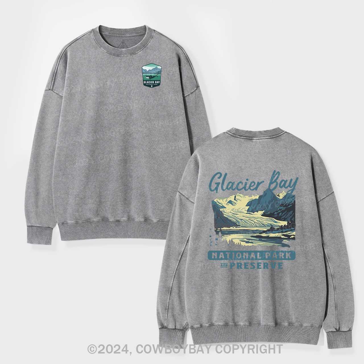 Glacier Bay National Park Washed Sweatshirts