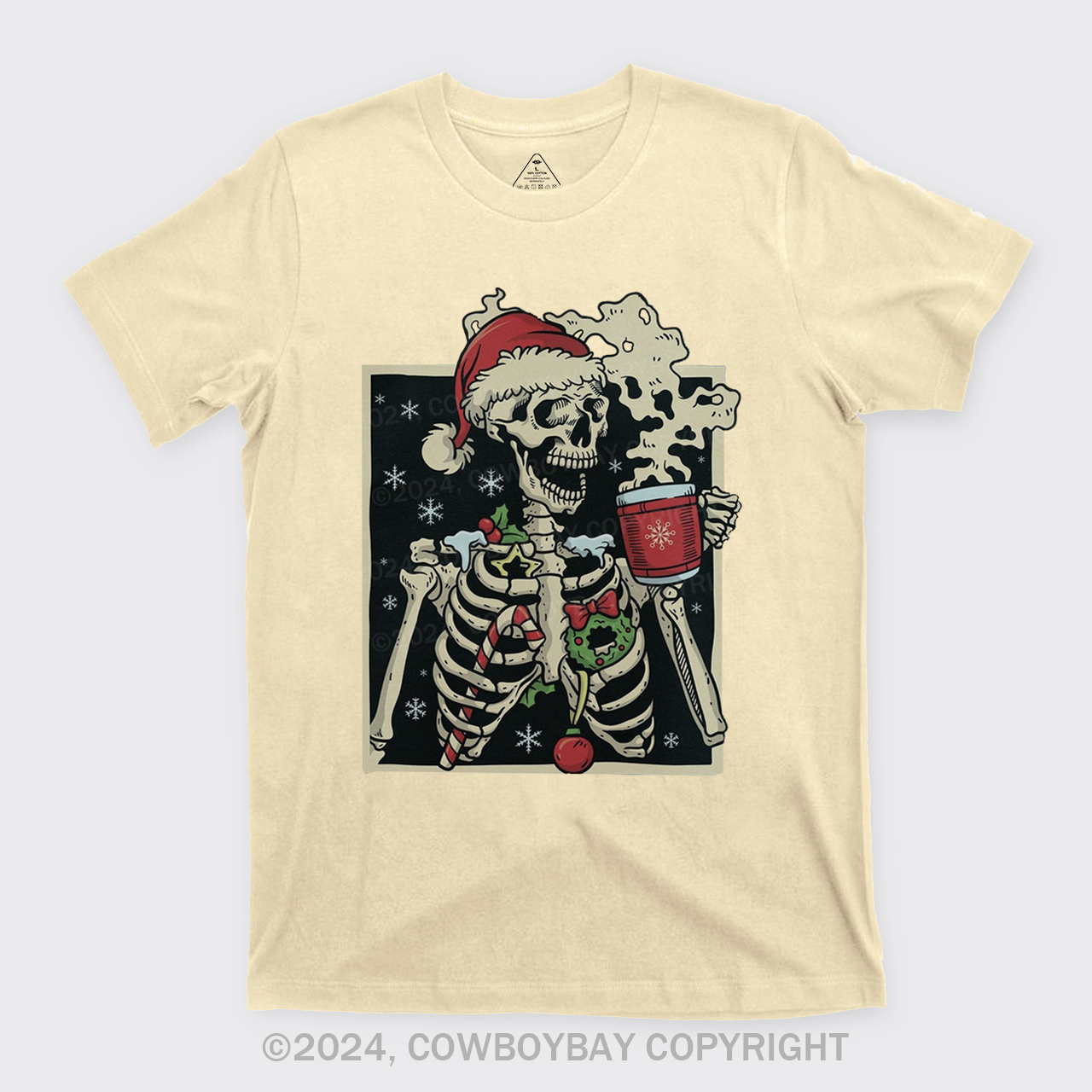 Dead Inside Skeleton Christmas T-Shirts