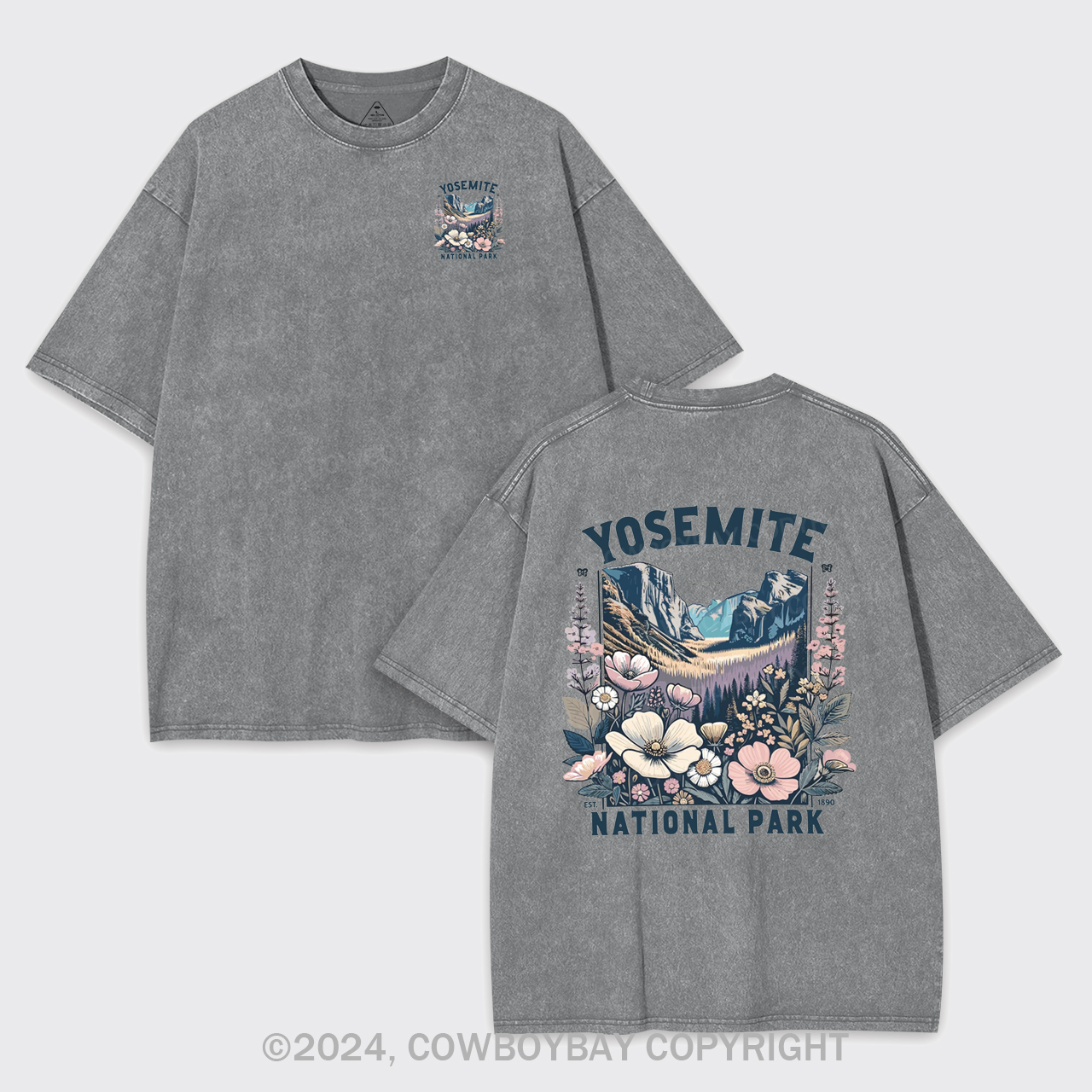 Yosemite National Park Wildflower Garment-dye Tees