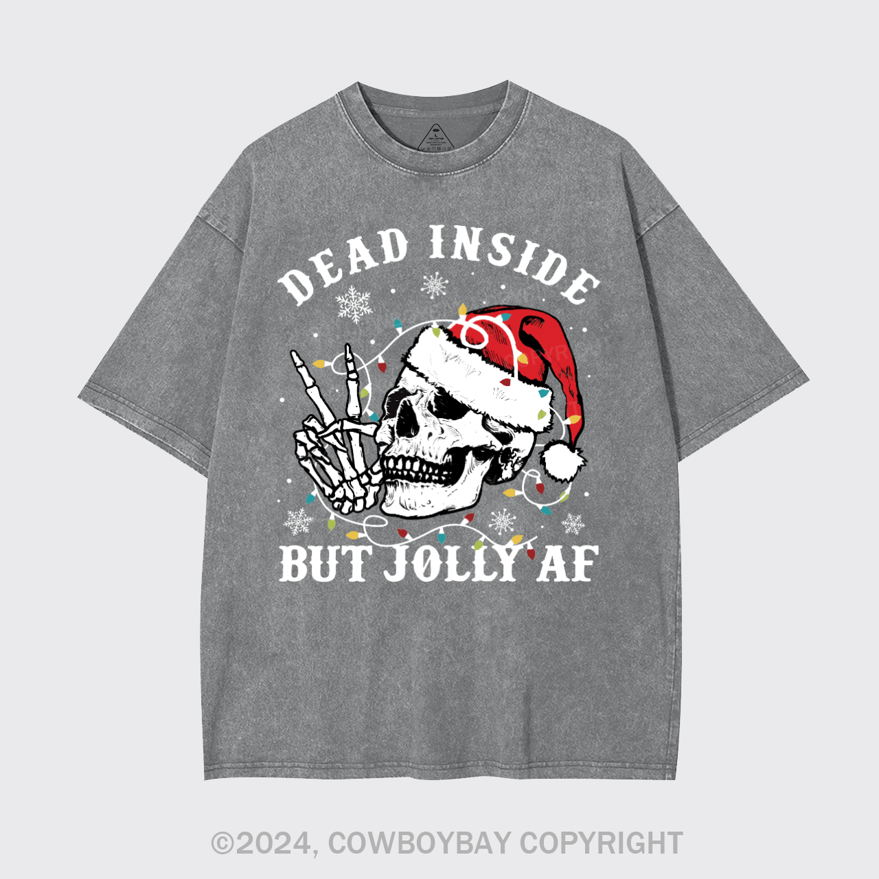 Skeleton Christmas Garment-dye Tees