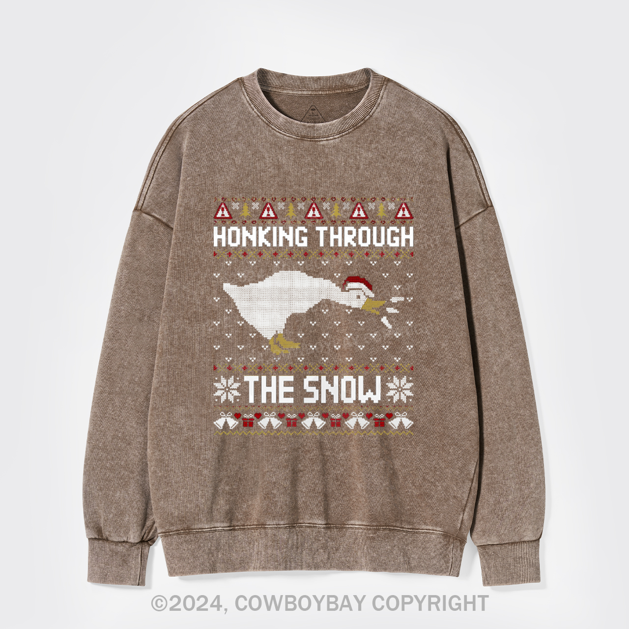 Honking Through The Snow Washed Sweatshirts