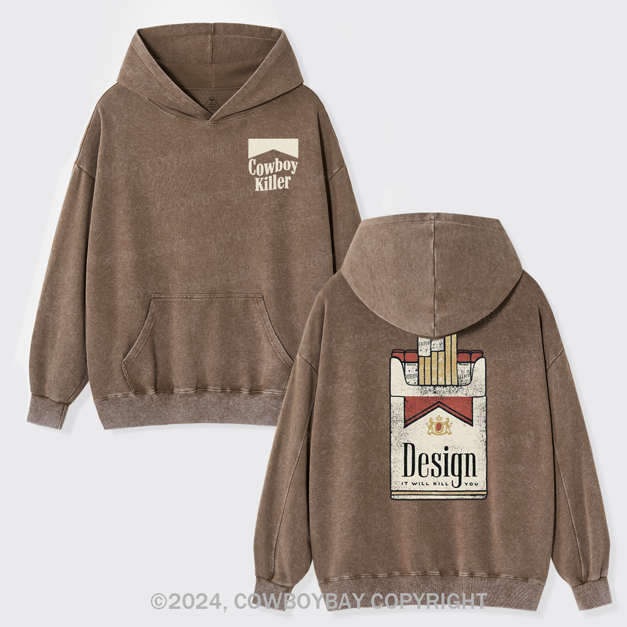 I Will Kill You Garment-Dye Hoodies