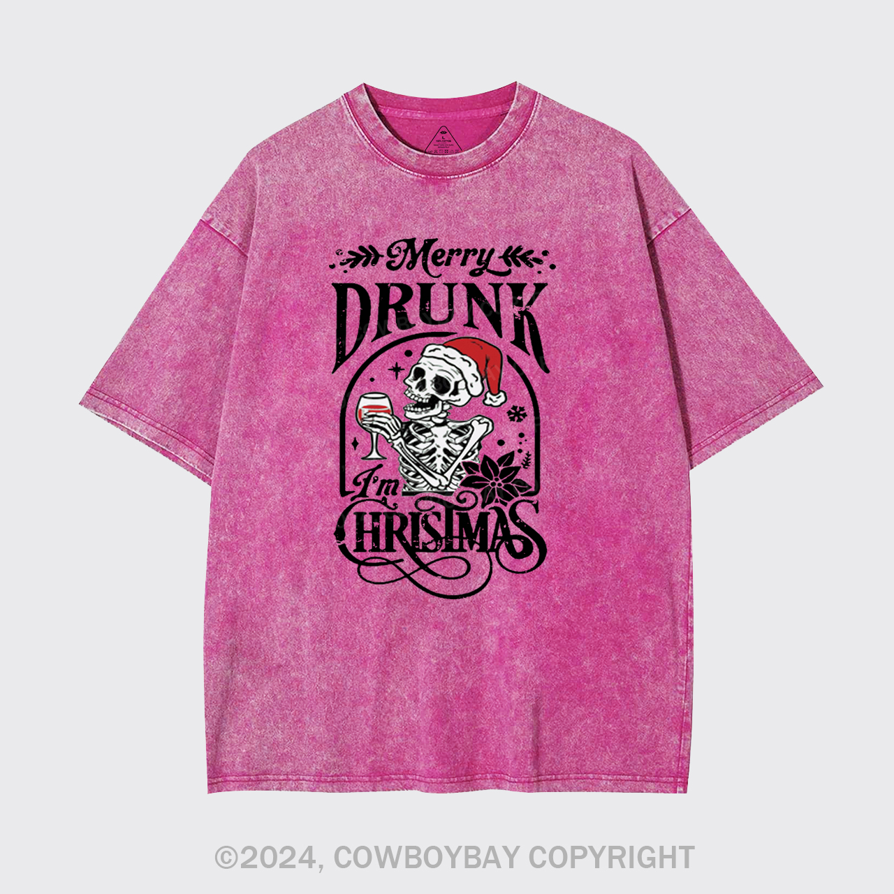 Christmas Skulls Garment-dye Tees
