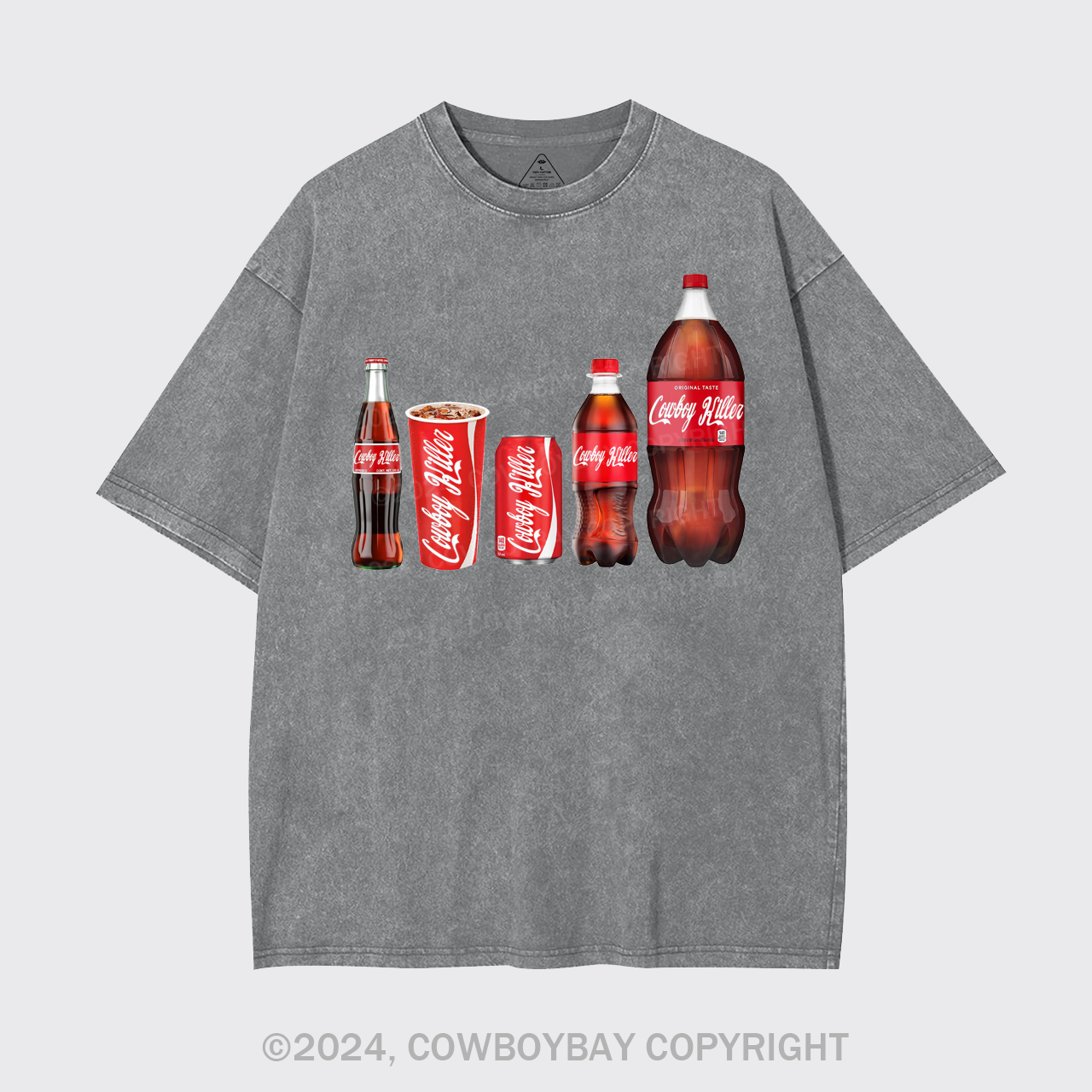 Funny Cowboy Killer Garment-dye Tees