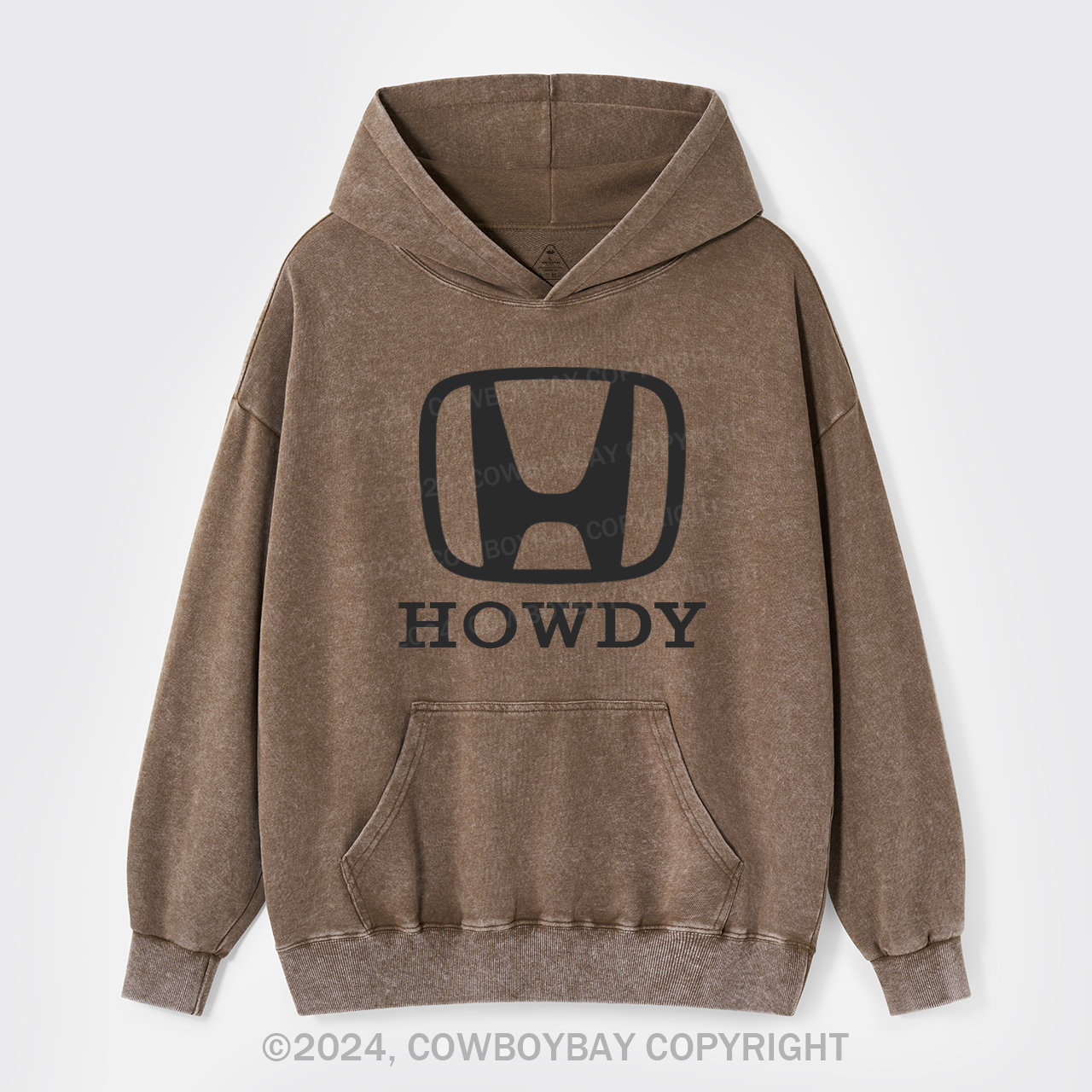 Howdy Logo Garment-Dye Hoodies