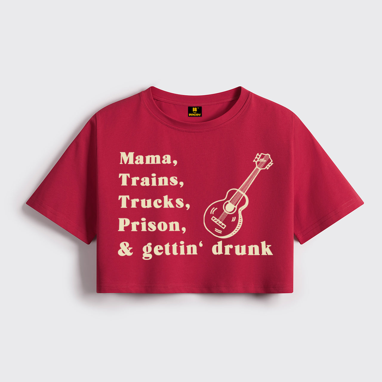 70s Country Music Cropped Boxy Tee