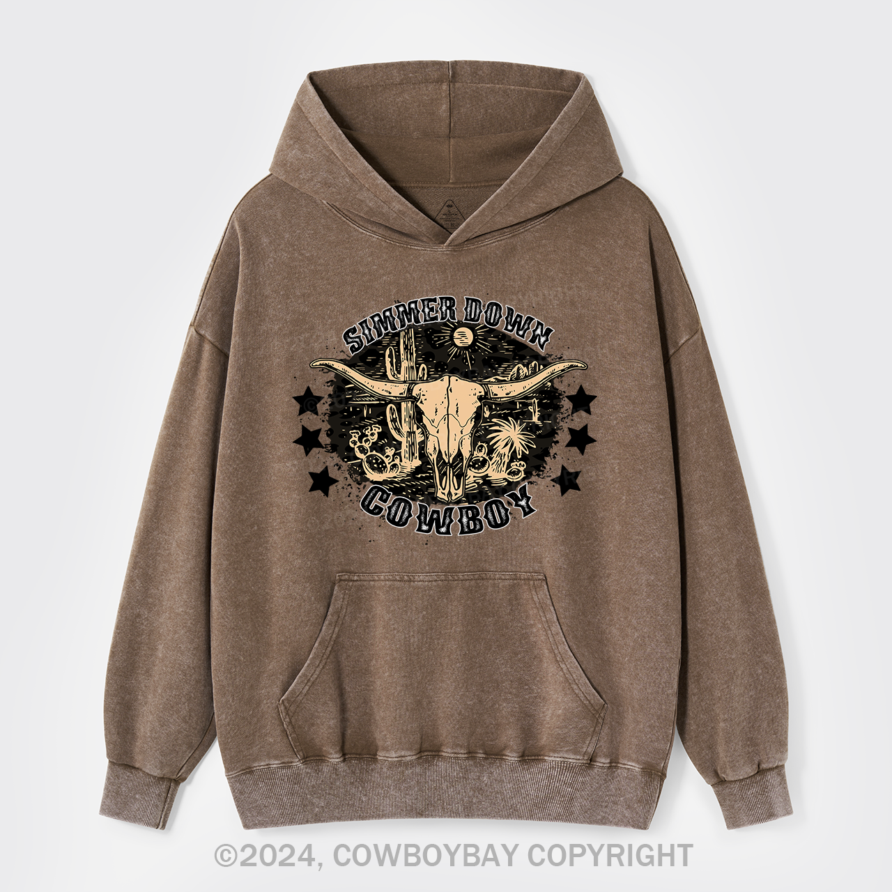 Simmer Down Cowboy Garment-Dye Hoodies