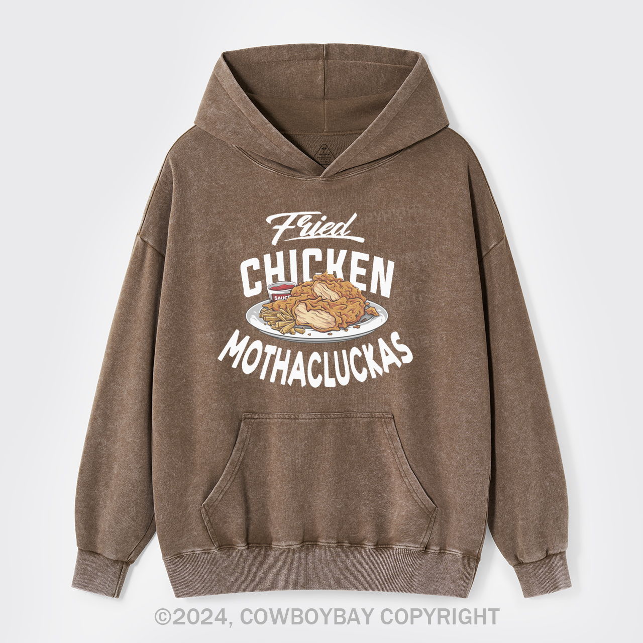 Fried Chicken Garment-Dye Hoodies