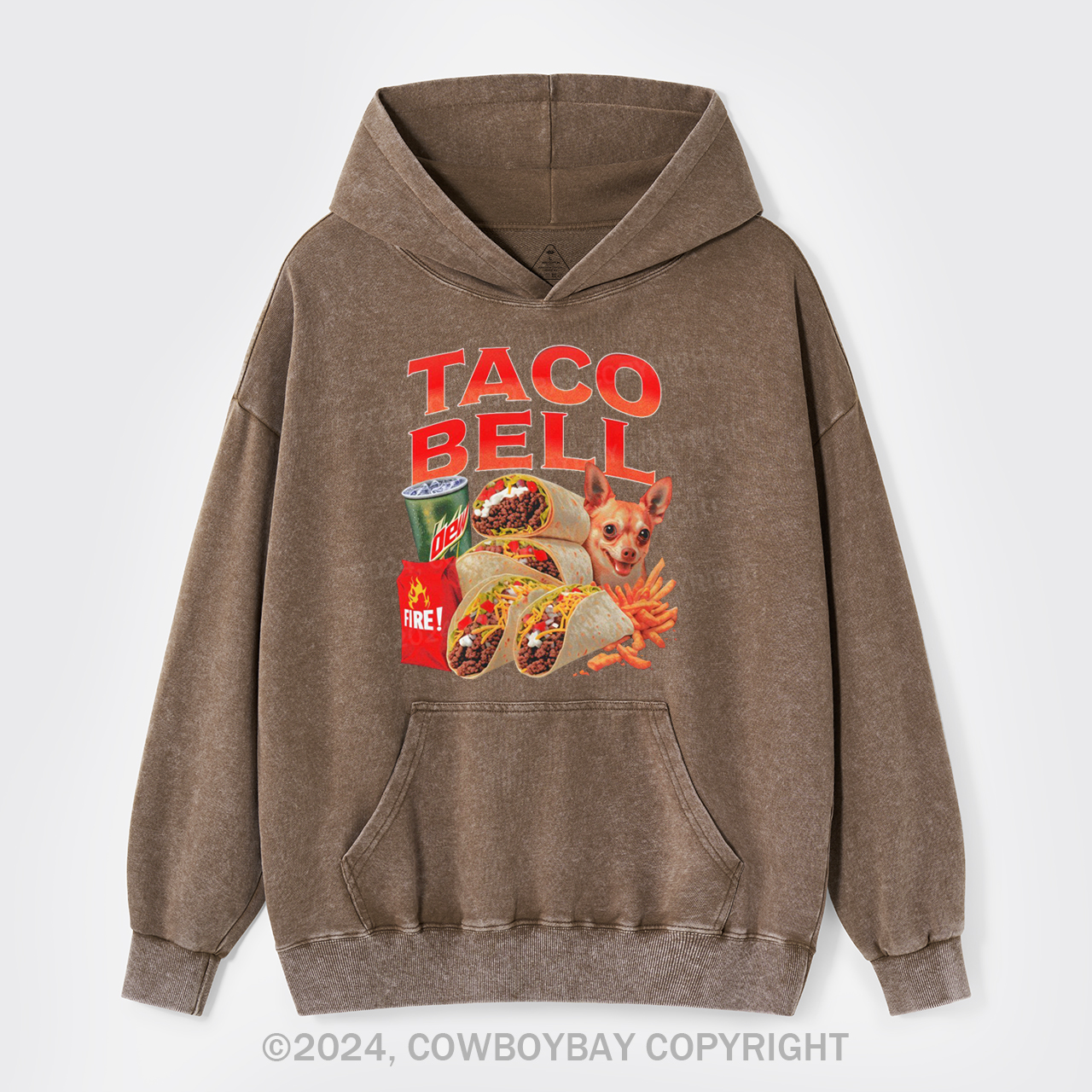 Taco Bell 90's Garment-Dye Hoodies