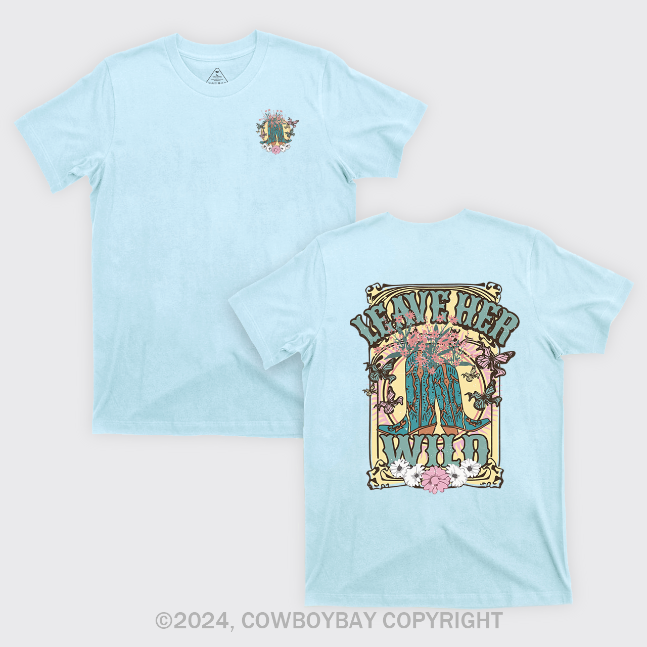 Leave Her Wild Western Cowboy T-Shirts