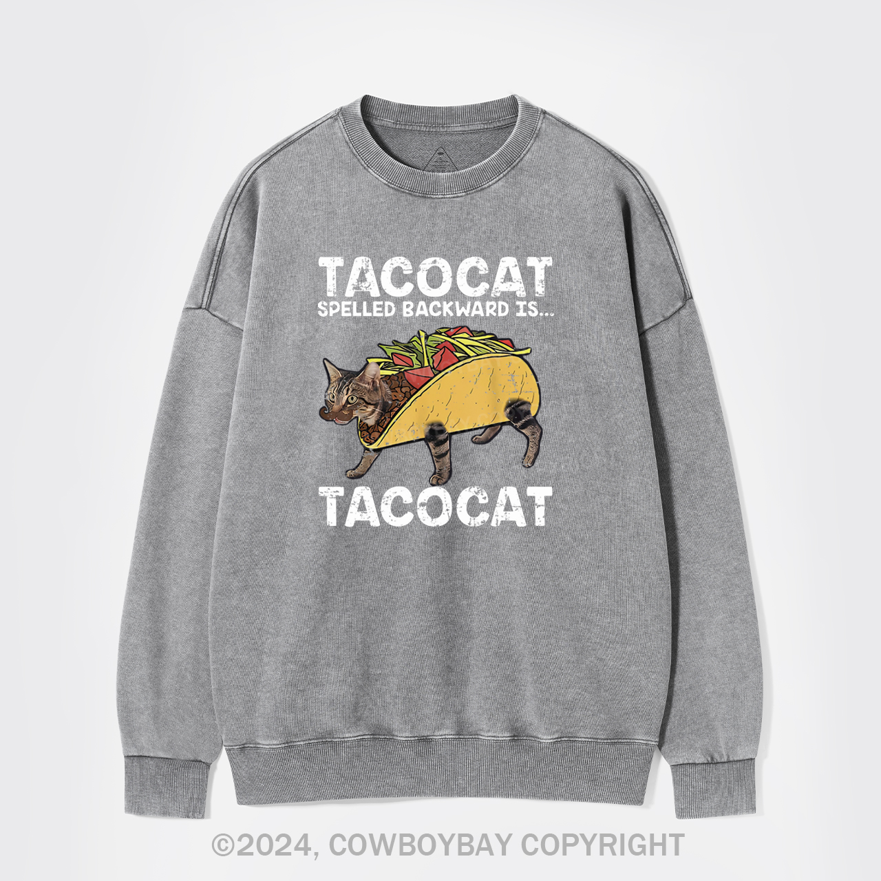 Vintage Taco & Cat Washed Sweatshirts