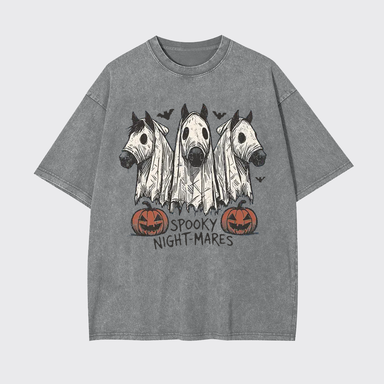 Halloween Spooky Night-Mares Horse Garment-dye Tees