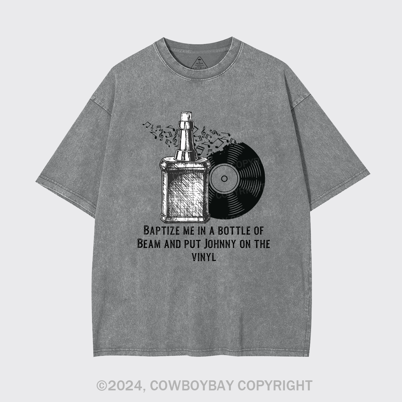 Bourbon Something In The Orange Garment-dye Tees