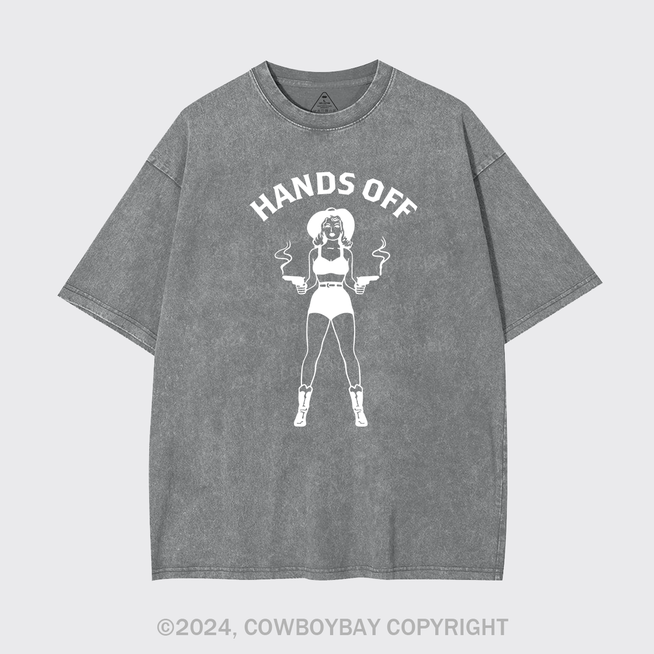 Hands Off Country Girl Cowboy Garment-dye Tees