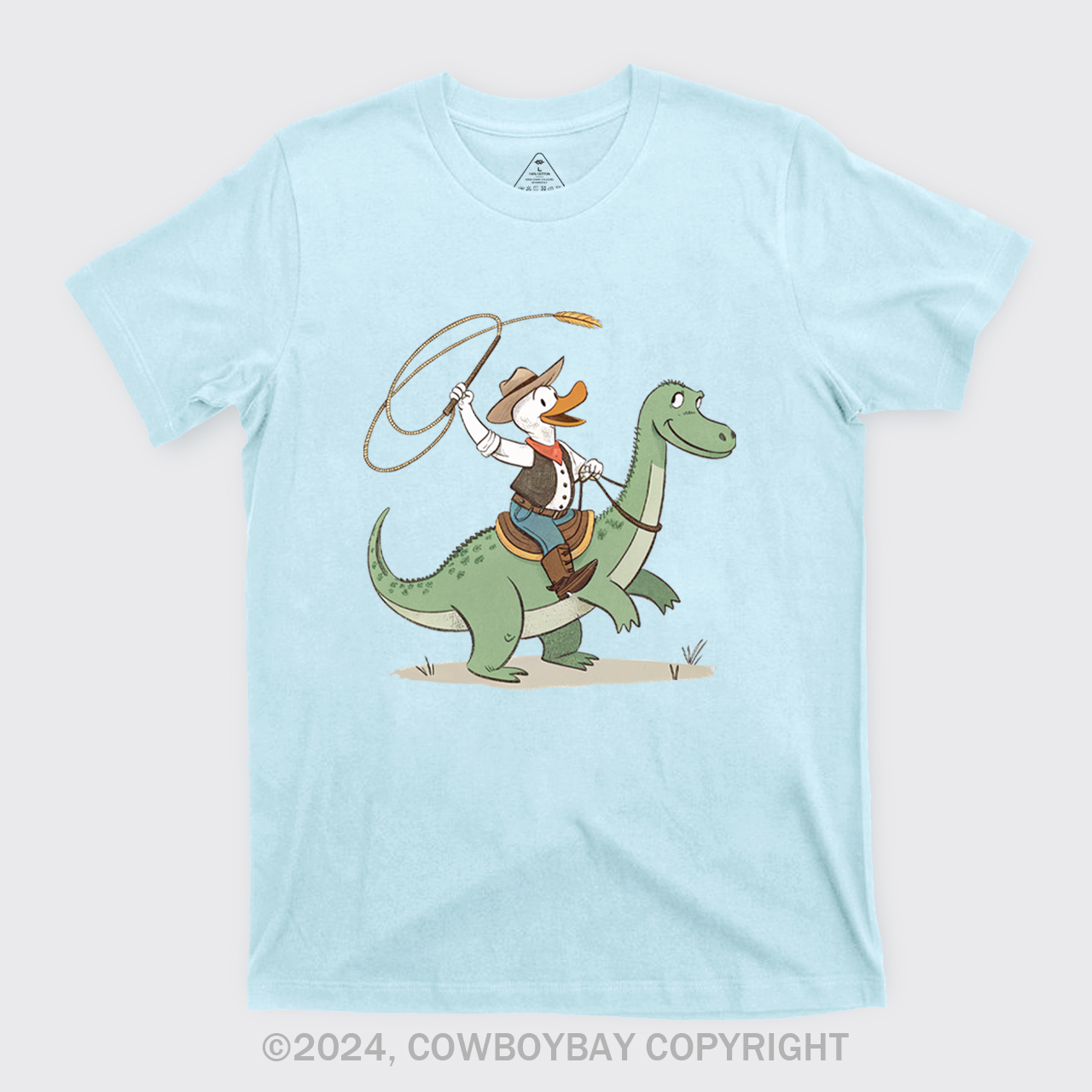 Cowboy Duck Riding Dinosaur T-Shirts