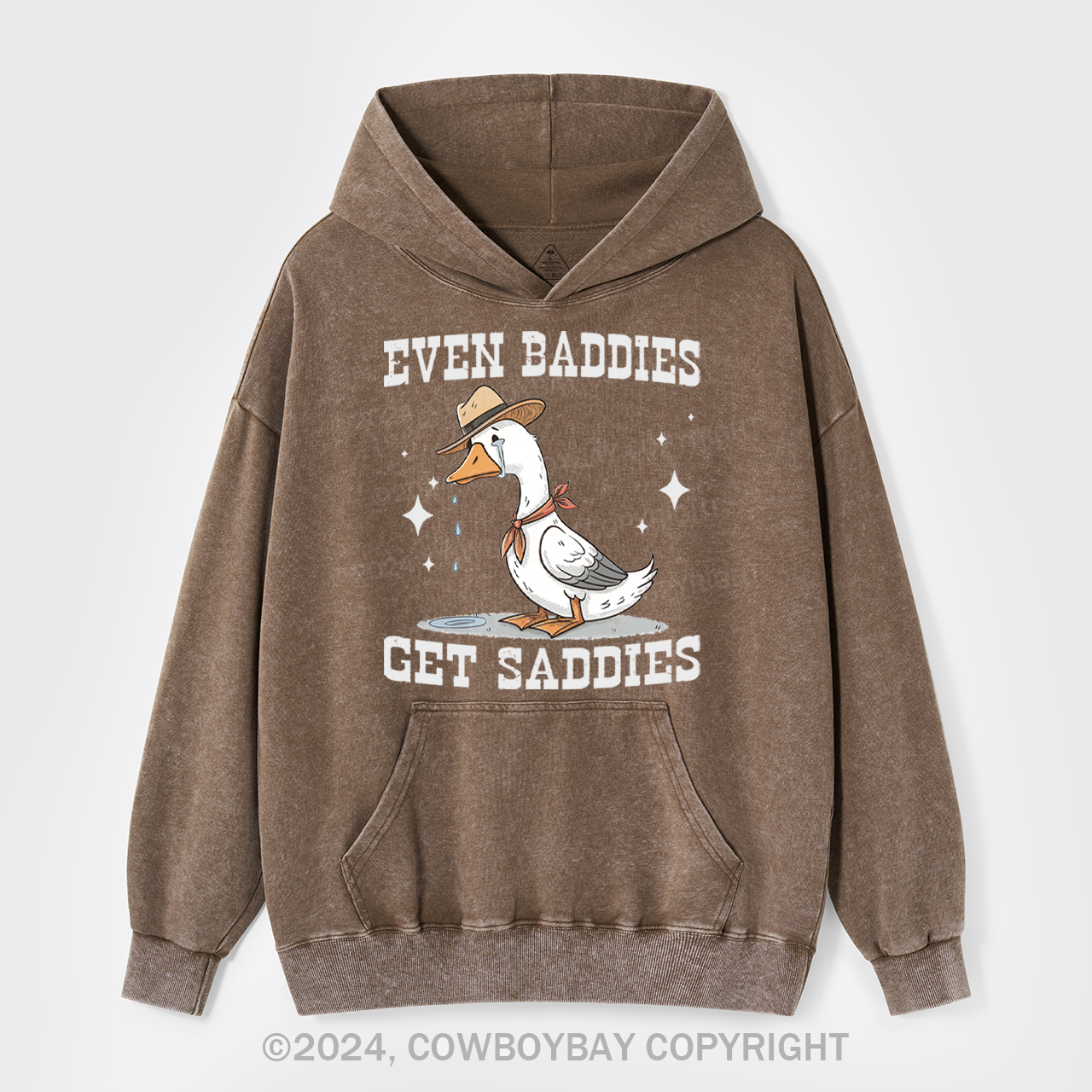 Even Baddies Get Saddie Garment-Dye Hoodies