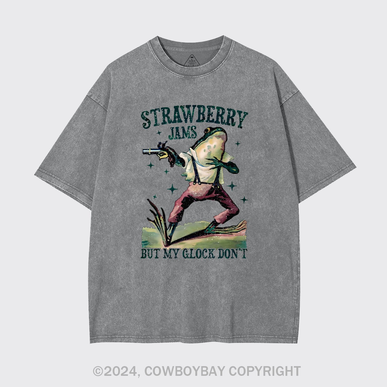 Strawberry Jams But My Glock Don't Garment-dye Tees