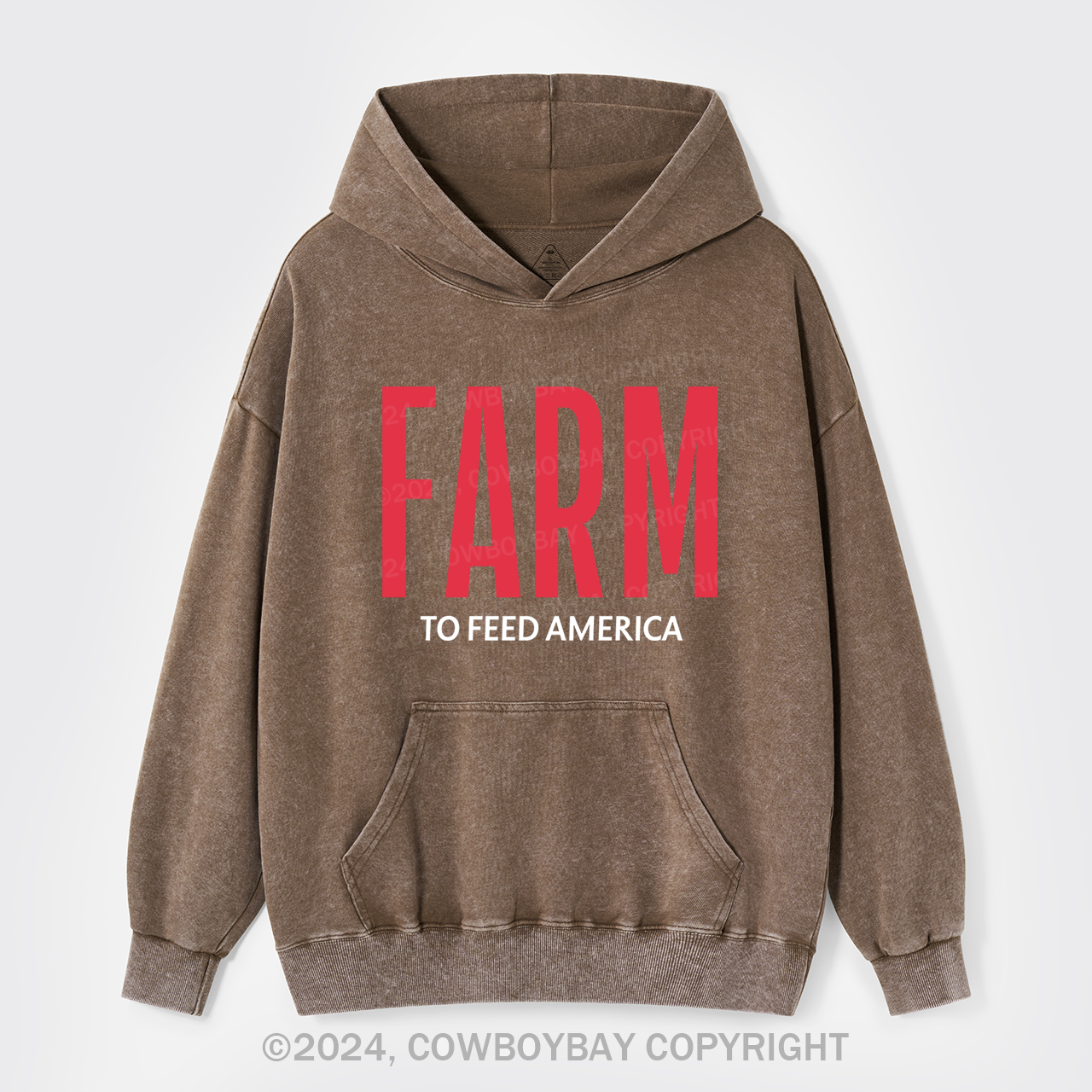 Farm to Feed America Garment-Dye Hoodies