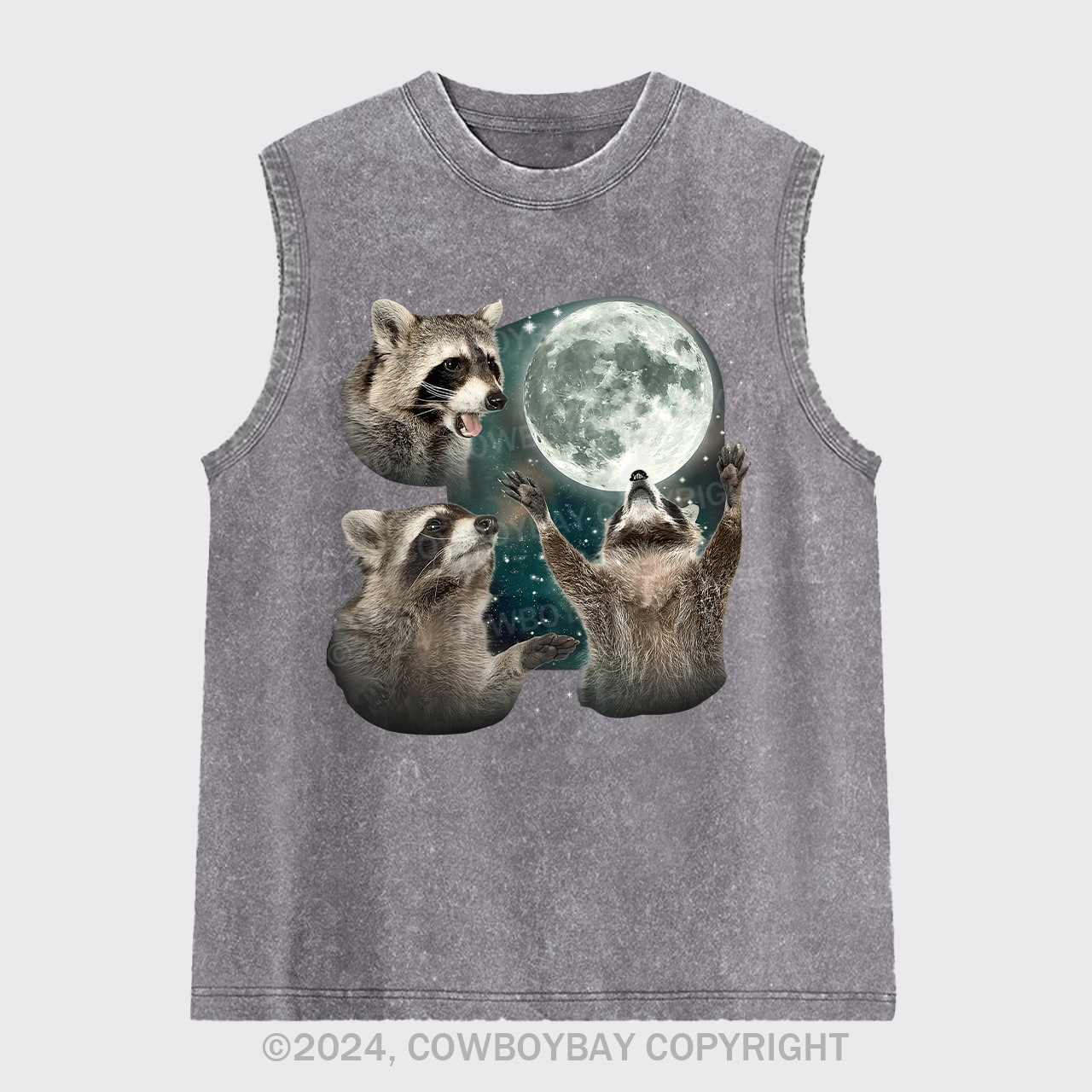 Three Raccoons Washed Tanks