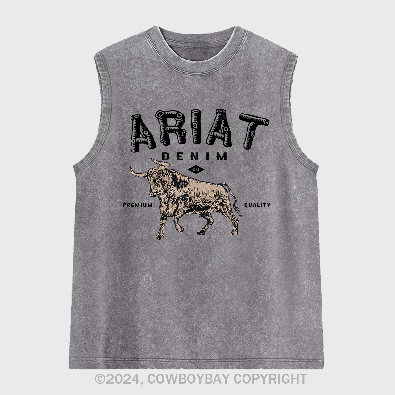 Ariat Denim Cowboy Washed Tanks