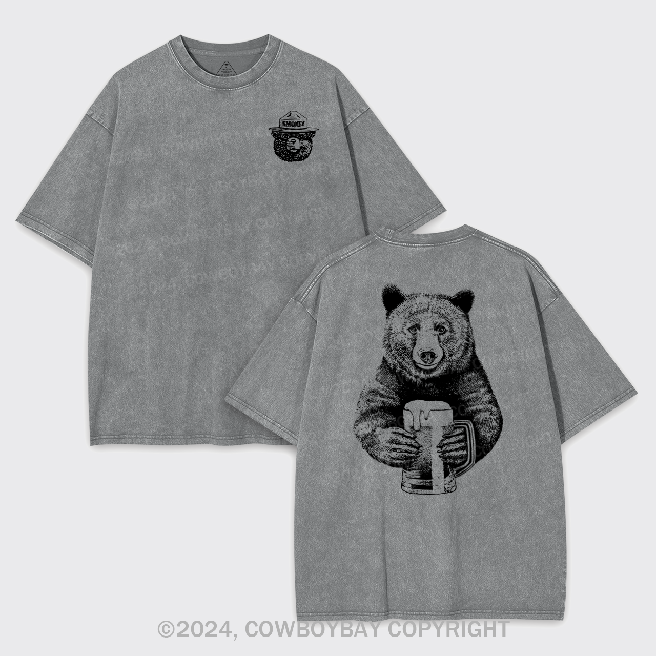 Smokey The Bear Garment-dye Tees