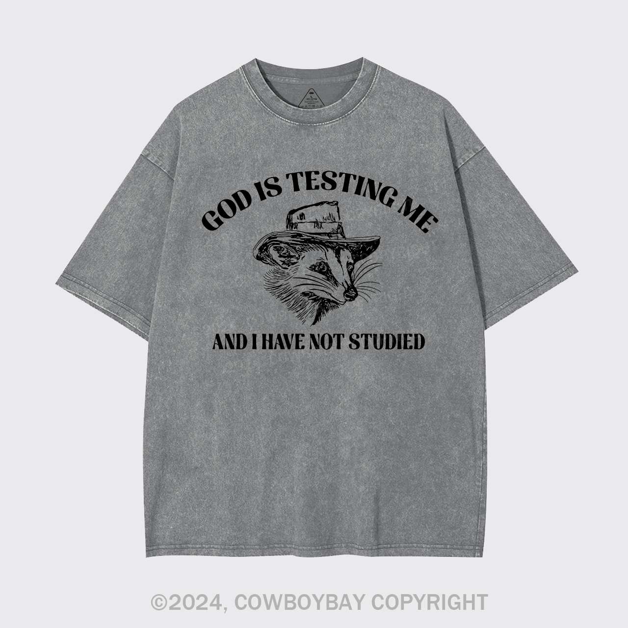 God Is Testing Me Funny Garment-dye Tees