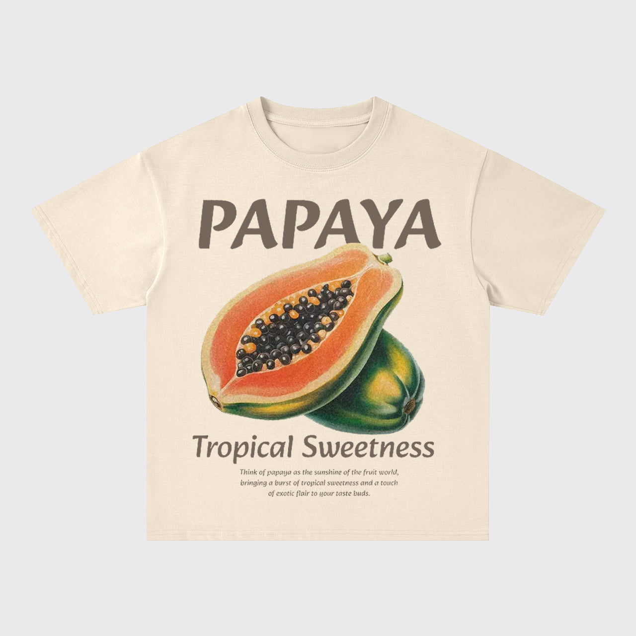 Retro Style-Fresh Papaya Oversize T-Shirts