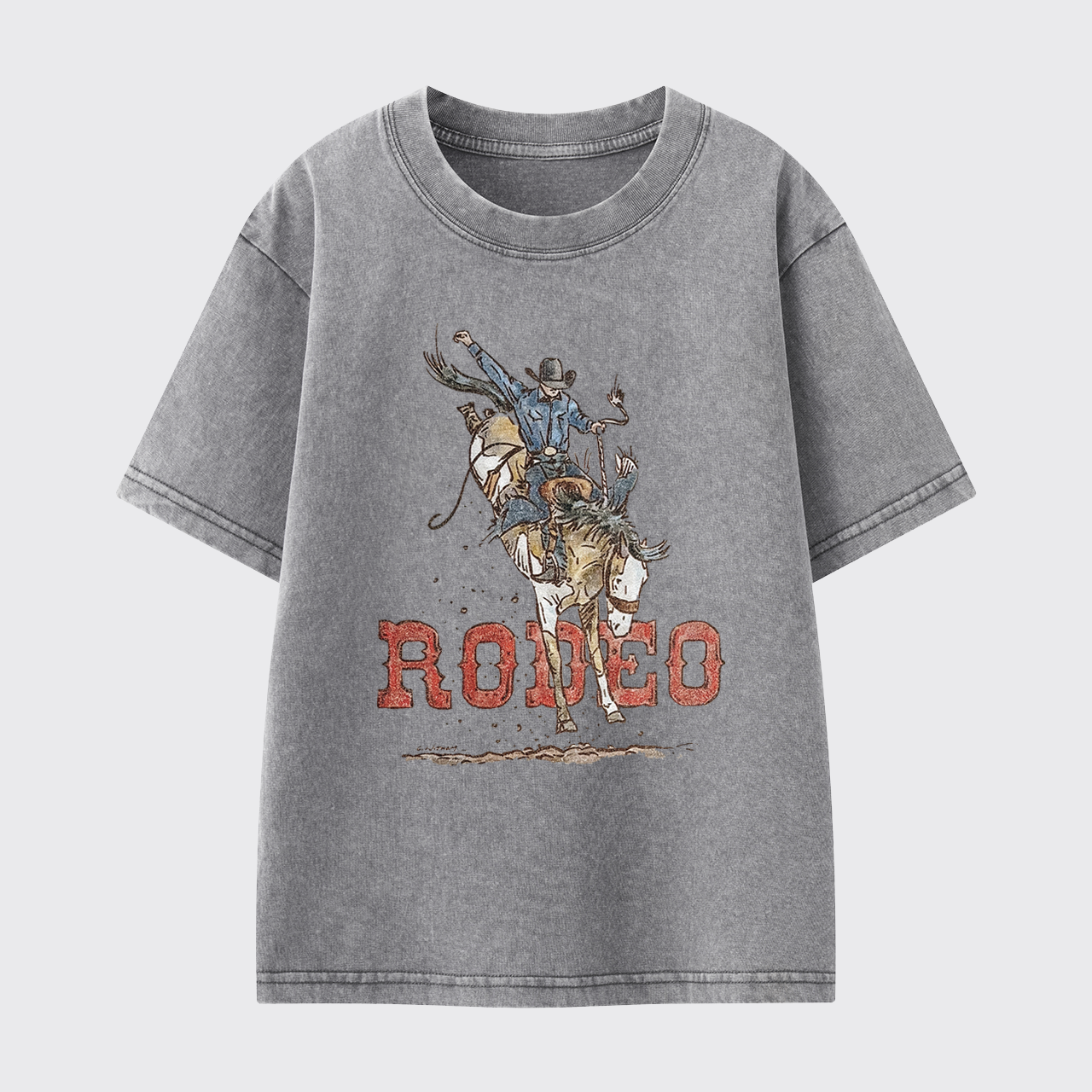 Rodeo Bronc Washed Toddler T-shirt