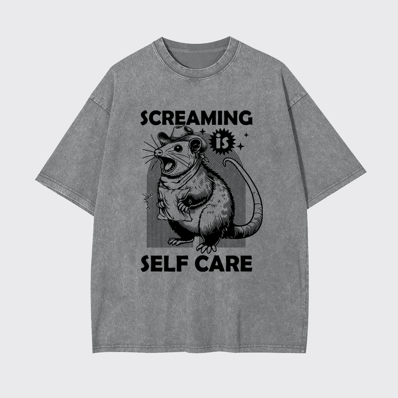 Screaming Is Selfcare Garment-dye Tees
