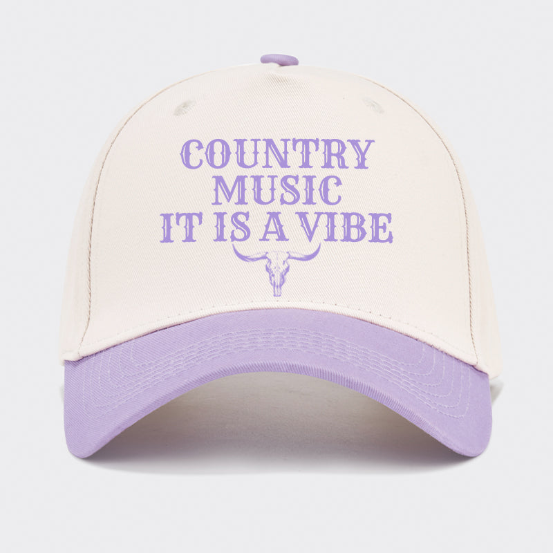 Country Music It Is A Vibe Baseball Cap