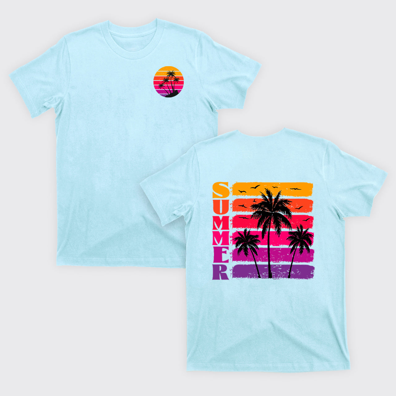 Palm Trees And Sunset T-Shirts
