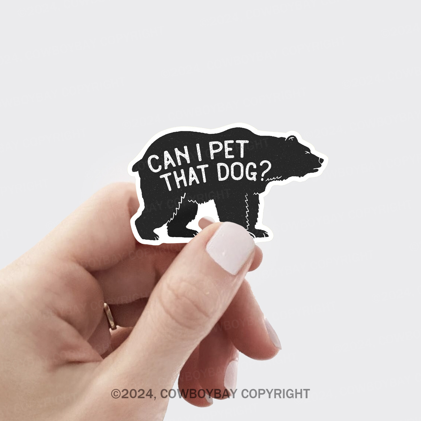Can I Pet That Dog Sticker 