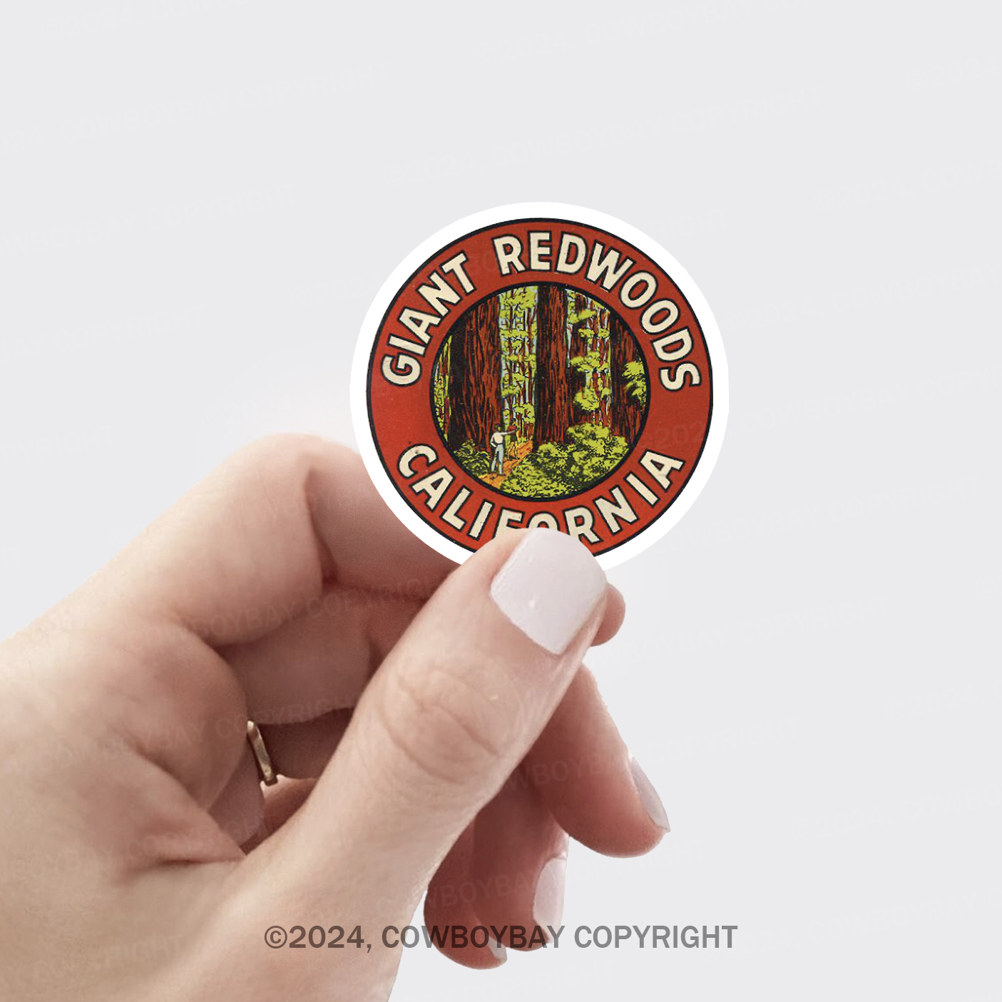 Giant Redwoods Of California Sticker 