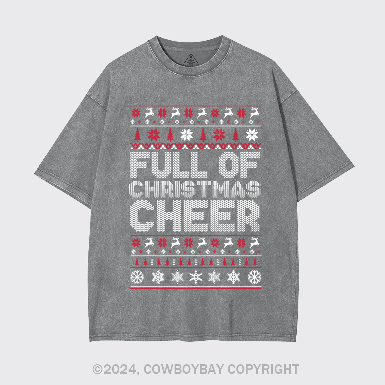 Full Of Christmas Cheer Garment-dye Tees