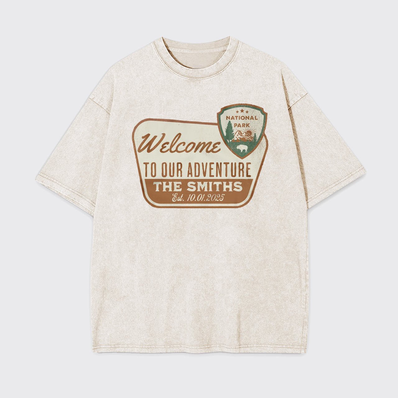 Personalized National Park Sign Garment-dye Tees
