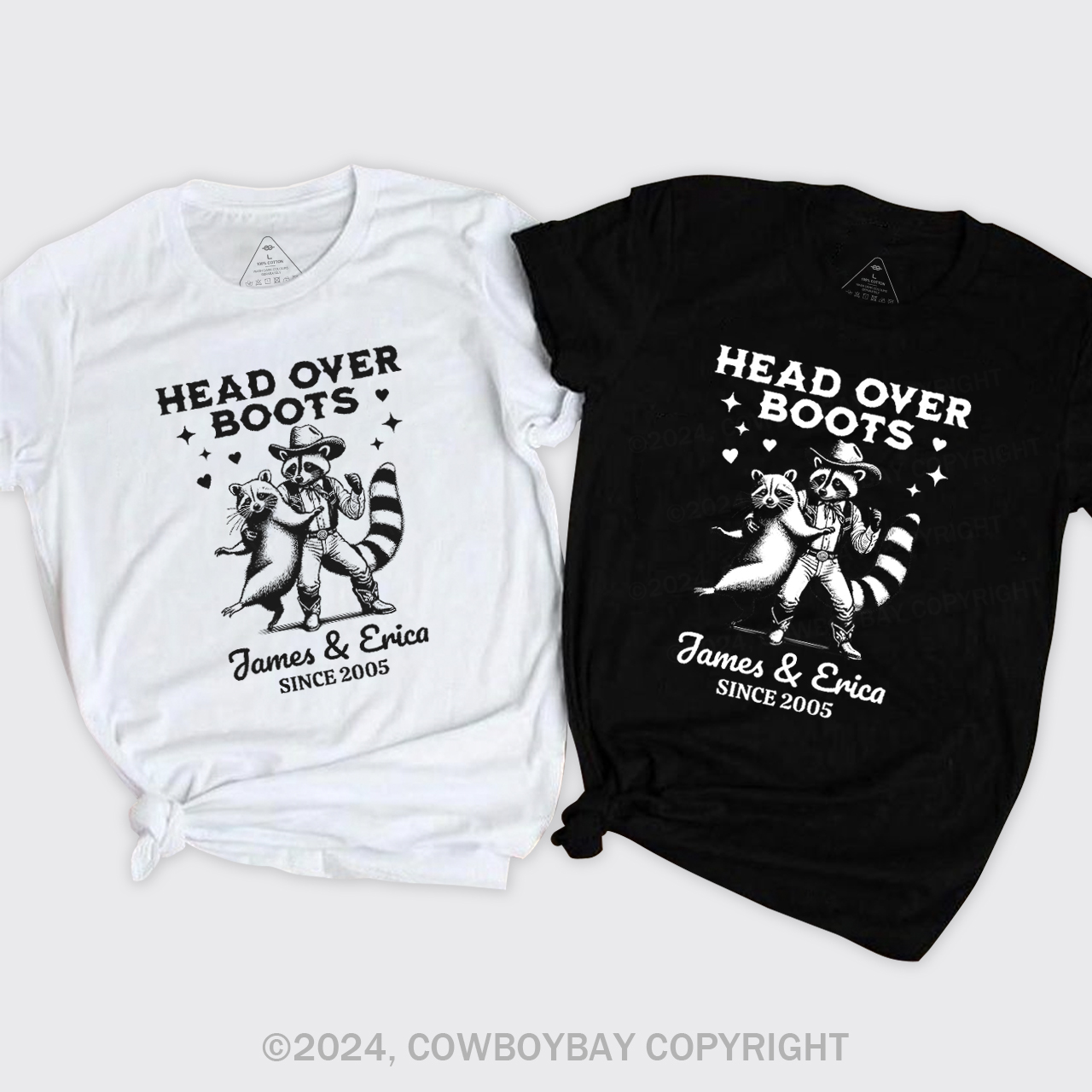 Head Over Boots Couples T-Shirts