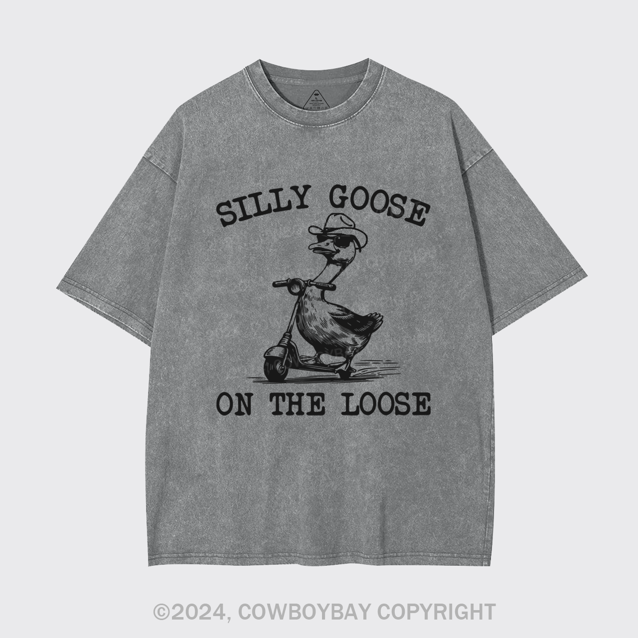Vintage Cowboy Goose Garment-dye Tees
