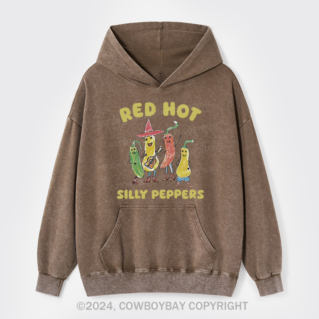 Silly Peppers Garment-Dye Hoodies