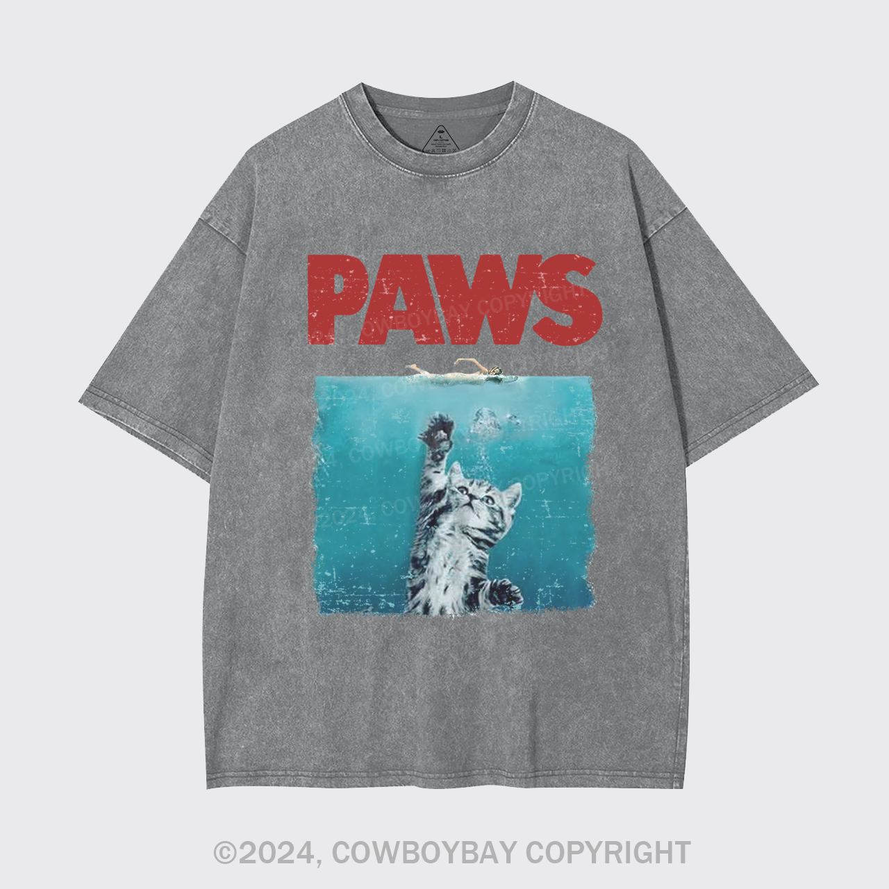 Paws Kitten Jaws Garment-dye Tees