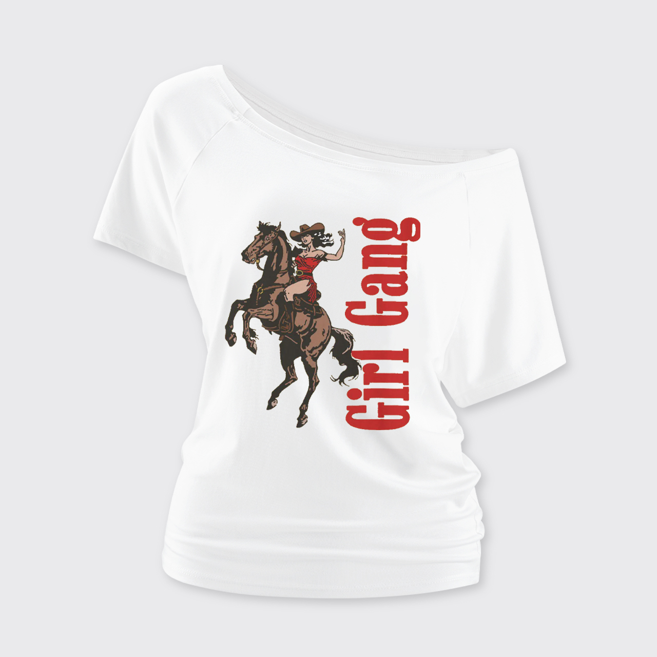 Cowgirl Gang Off Shoulder Top