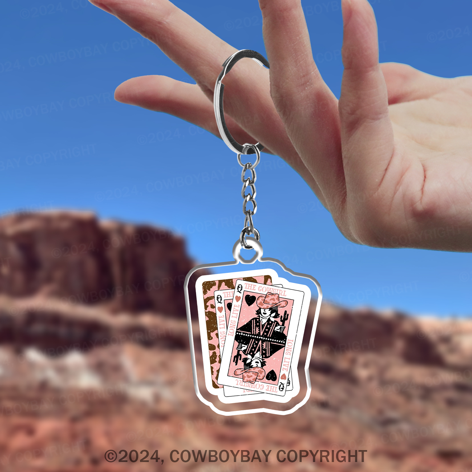 Long Live The Cowgirl Keychain