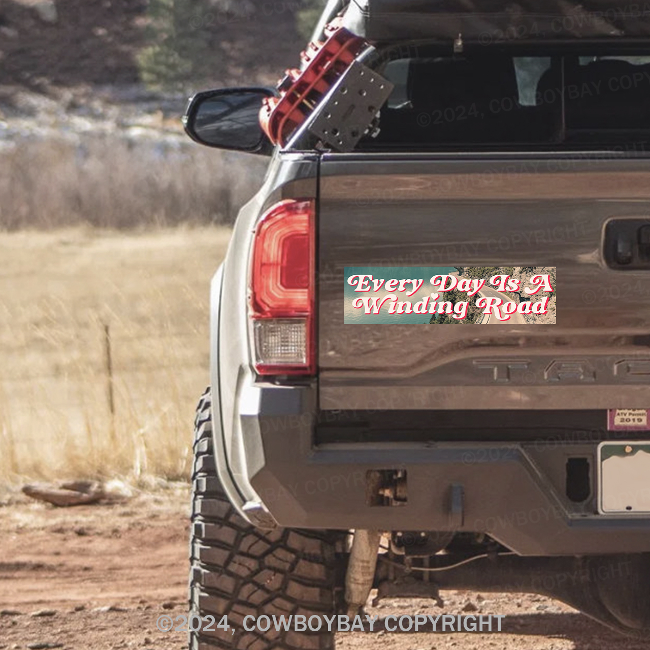 Every Day Is A Winding Road Bumper Magnet