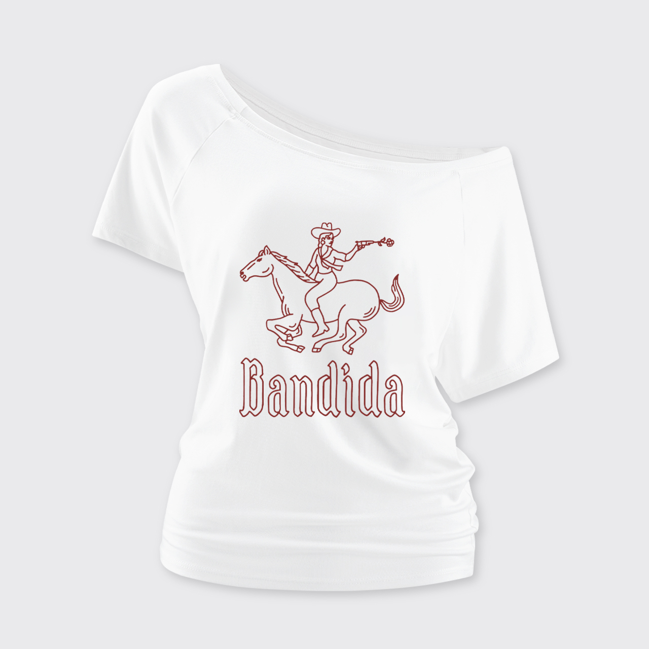 Fearless Rider Cowgirl Off Shoulder Top