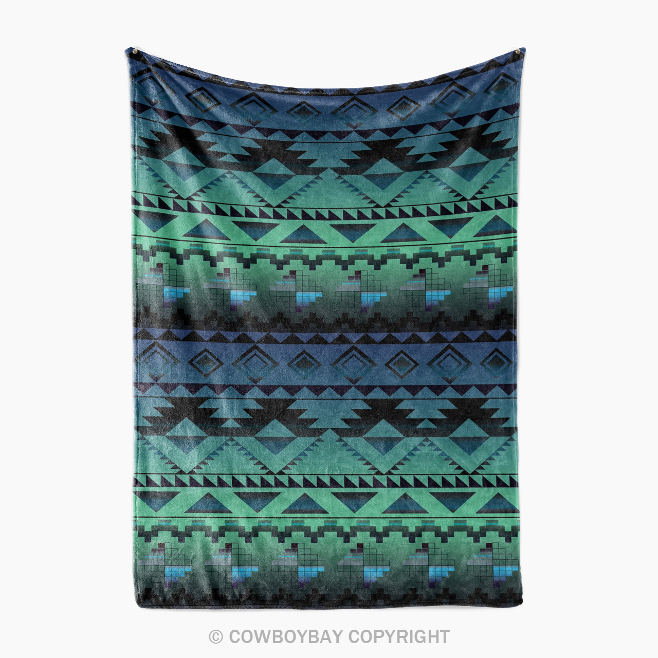 Ethnic Geometric Pattern Blanket